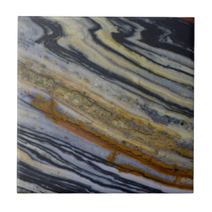 Close up of a Striated Jasper Slab Tile