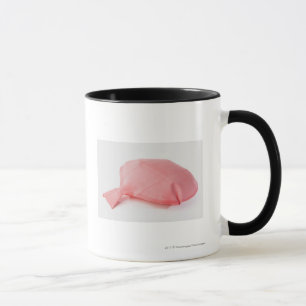 Close-up of a whoopee cushion mug