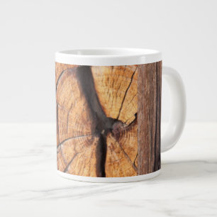 Close up of a wood knot, California Large Coffee Mug