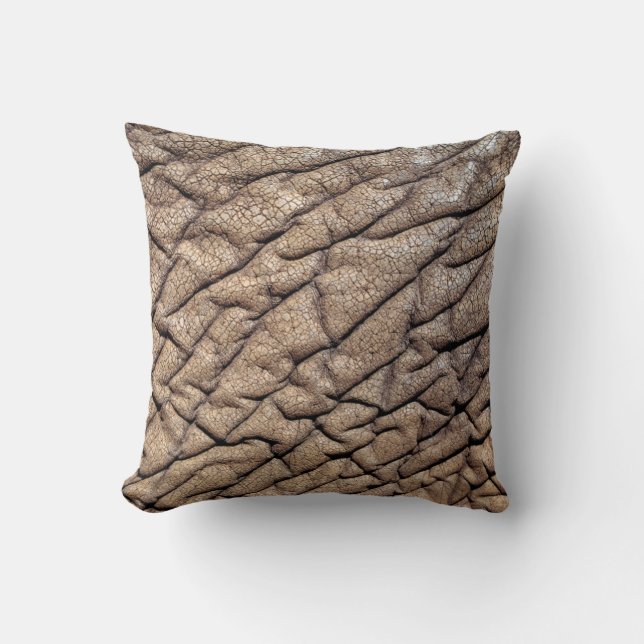 Close-Up Of African Elephant's Hide Cushion (Front)