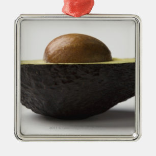 Close-up of an avocado metal ornament