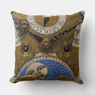 Close up of an old clock, Germany Cushion
