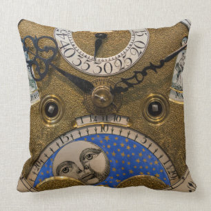 Close up of an old clock, Germany Cushion