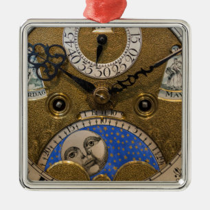 Close up of an old clock, Germany Metal Tree Decoration
