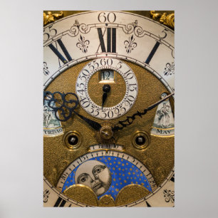 Close up of an old clock, Germany Poster