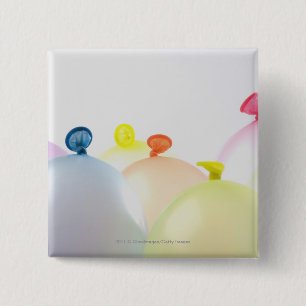 Close-up of balloons 15 cm square badge