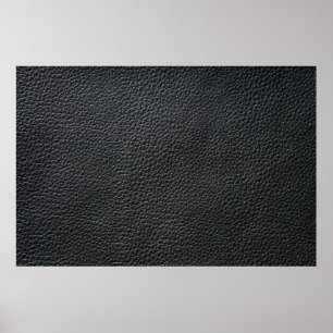 Close up of black leather texture and backgroundle poster