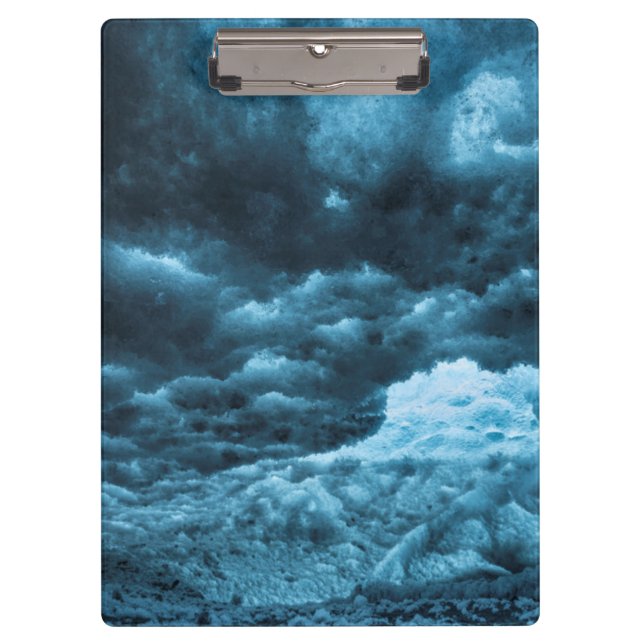 Close up of blue ice, Iceland Clipboard (Front)
