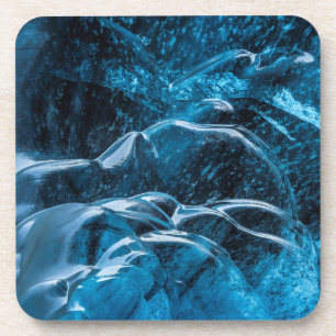 Close Up Of Blue Ice Walls Coaster