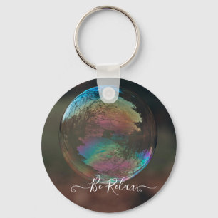 Close up of bubble keychain