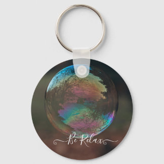 Close up of bubble keychain