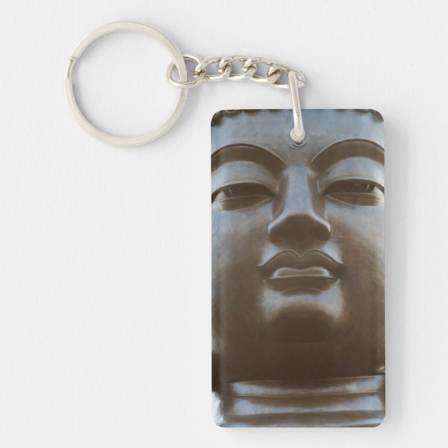 Close-up of Buddha statue Key Ring (Front)