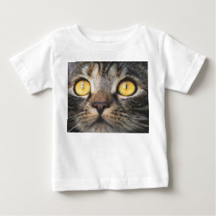 Close-up of Cat with Yellow Eyes Baby T-Shirt