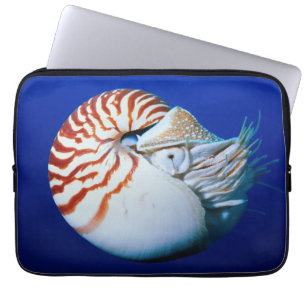 Close-Up Of Chambered Nautilus Laptop Sleeve
