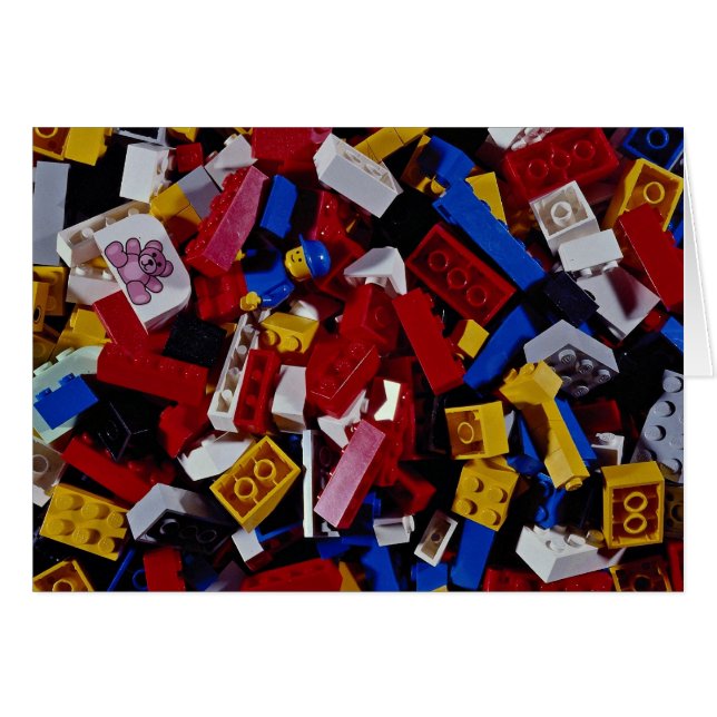 Close-up of children's building blocks (Front Horizontal)