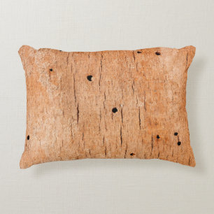 Close up of colorful leaf orange and violetabstrac decorative cushion
