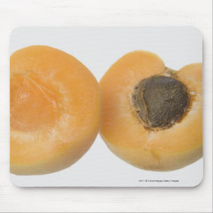 Close-up of cross section of an plum mouse pad