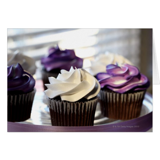 Close-up of cupcakes with selective focus on (Front Horizontal)
