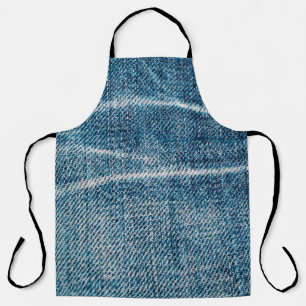 close-up of denim cloth apron
