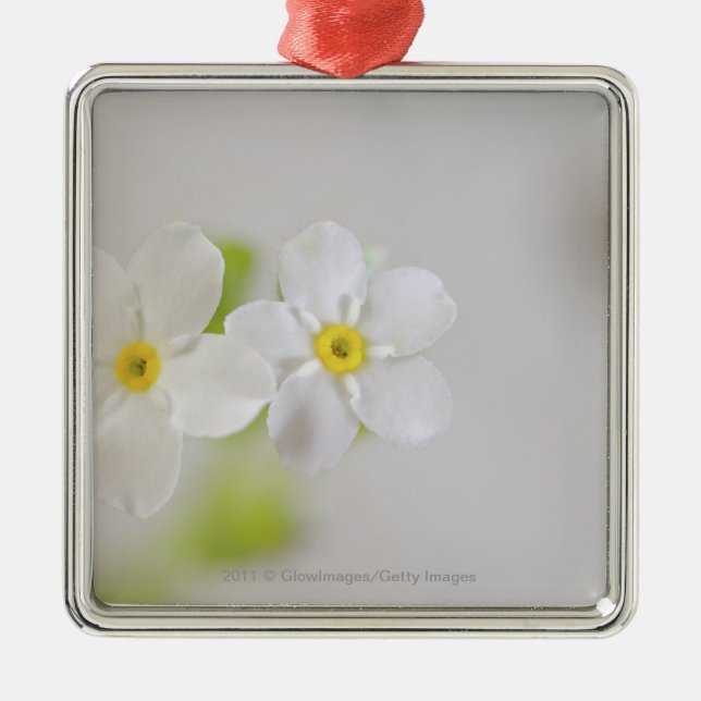 Close-up of flowers metal ornament (Front)