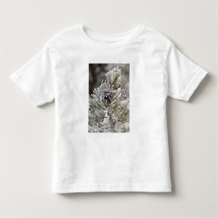Close-up of frozen pine cone, Yellowstone Toddler T-Shirt