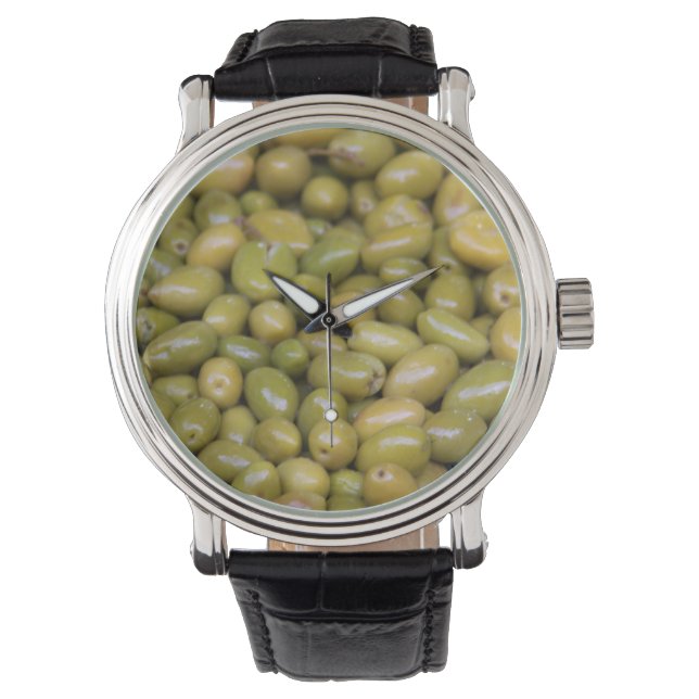 Close Up Of Green Olives Watch (Front)
