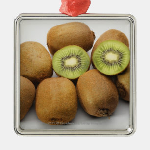 Close-up of kiwi fruits metal tree decoration