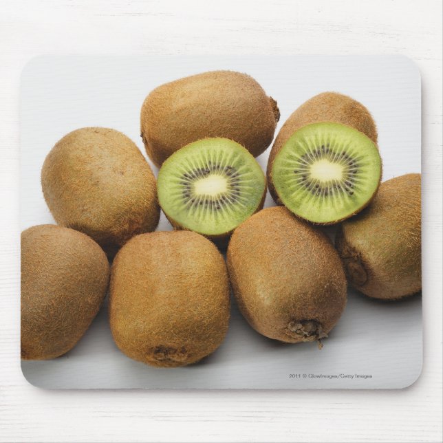 Close-up of kiwi fruits mouse pad (Front)