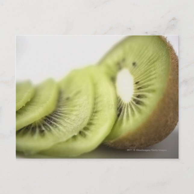 Close-up of kiwi slices postcard (Front)