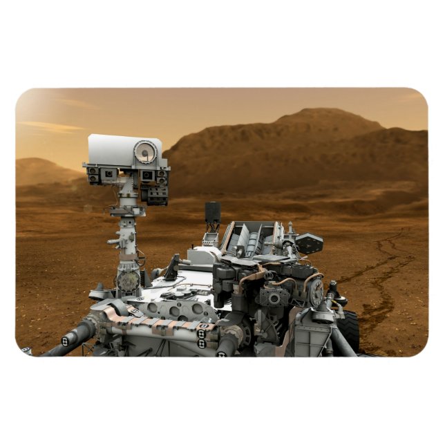 Close-up of Mars Curiosity Rover Magnet (Horizontal)