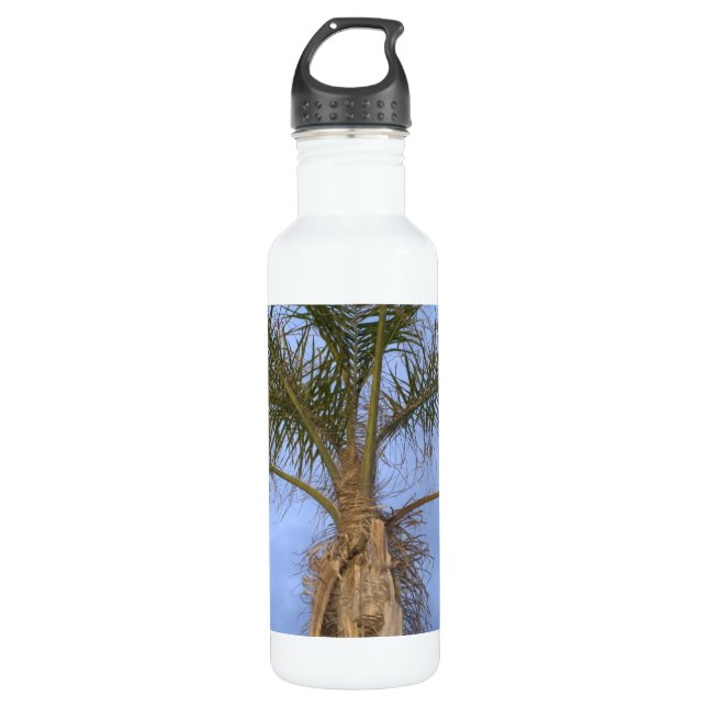 Close-up of Palm Tree 710 Ml Water Bottle (Front)