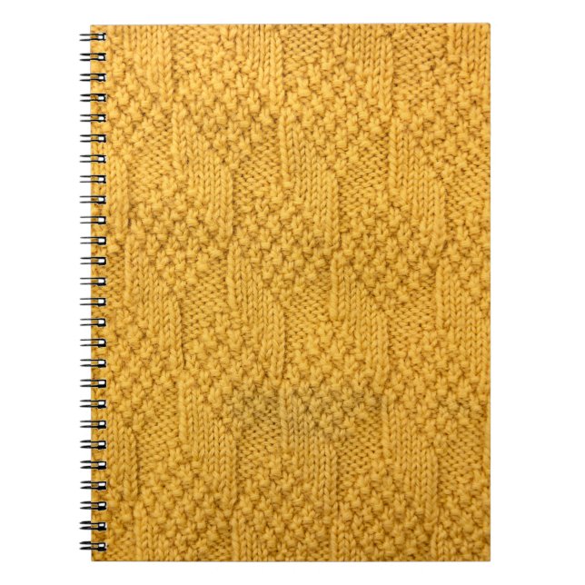 Close-up of pattern of knitting. notebook (Front)