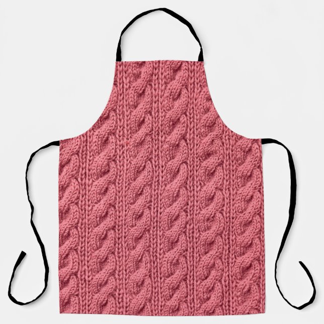 Close-up of pattern of sweater texture. apron (Front)