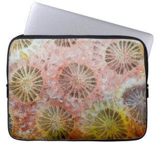 Close Up Of Pink Coral Laptop Sleeve