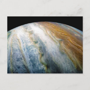 Close up of Planet Jupiter from Juno flyby (2017) Postcard