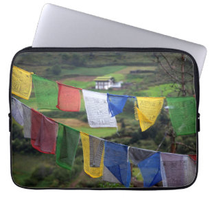 Close Up Of Prayer Flags Laptop Sleeve