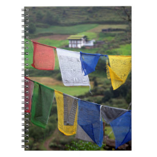 Close Up Of Prayer Flags Notebook
