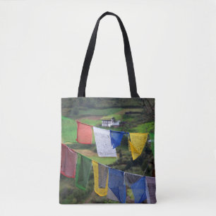 Close Up Of Prayer Flags Tote Bag
