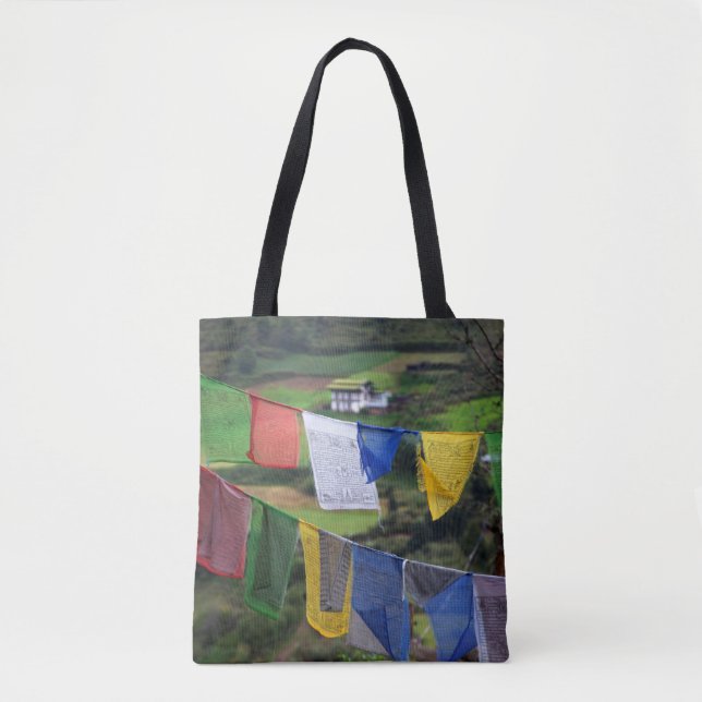 Close Up Of Prayer Flags Tote Bag (Front)
