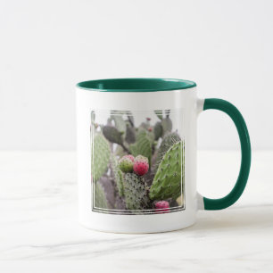 Close Up Of Prickly Pear Cactus Mug