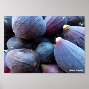 Close up of Purple Fig Fruit Poster