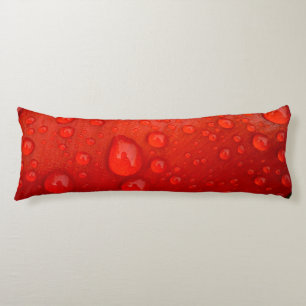Close-up of raindrops on tulip petal body cushion