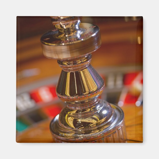 Close-up of roulette wheel magnet (Front)