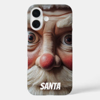 Close-Up of Santa’s Surprised Expression