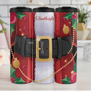 Close-up of Santa's Suit Thermal Tumbler