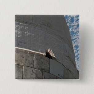 Close-up of Space Shuttle Atlantis 15 Cm Square Badge