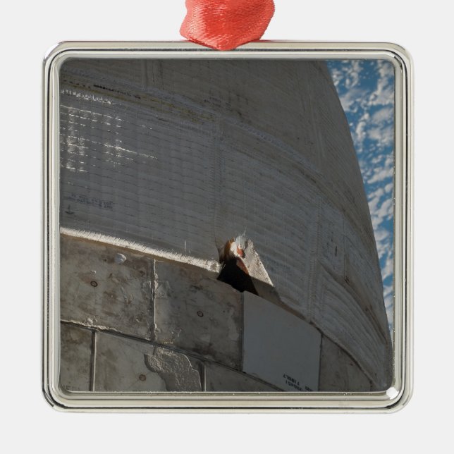 Close-up of Space Shuttle Atlantis Metal Ornament (Front)