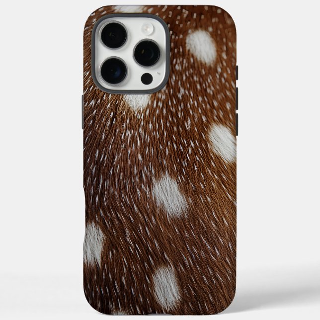 Close-Up of Spotted Deer Fur Case-Mate iPhone Case (Back)