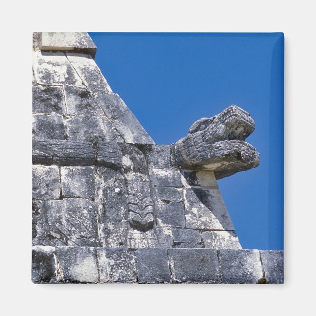 Close up of stones making an ancient Mayan Magnet (Front)