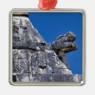 Close up of stones making an ancient Mayan Metal Tree Decoration